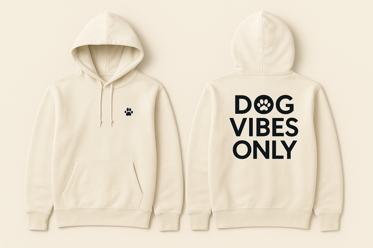 Everyday Cream Hoodie — Dog Vibes Only™